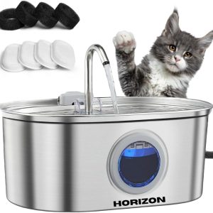 Stainless Steel Cat Water Fountain 3.2L