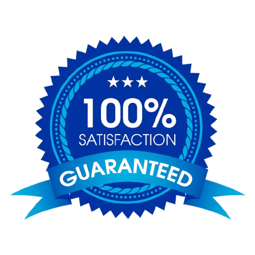 customer 100 satisfaction guaranteed blue badge 3