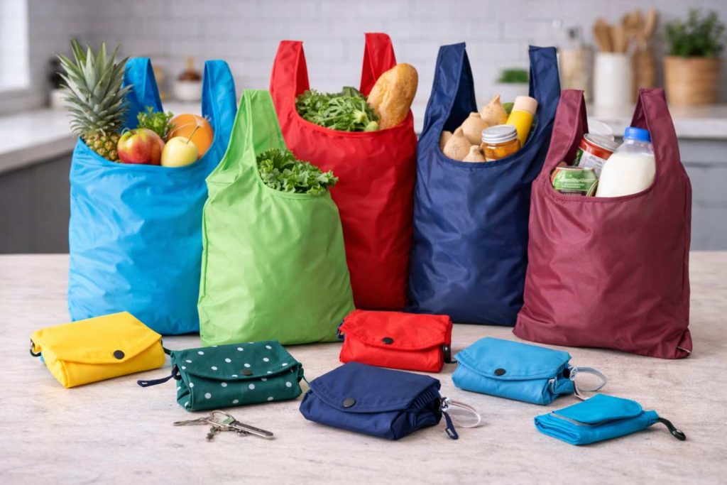 Compact and Foldable Reusable Bags