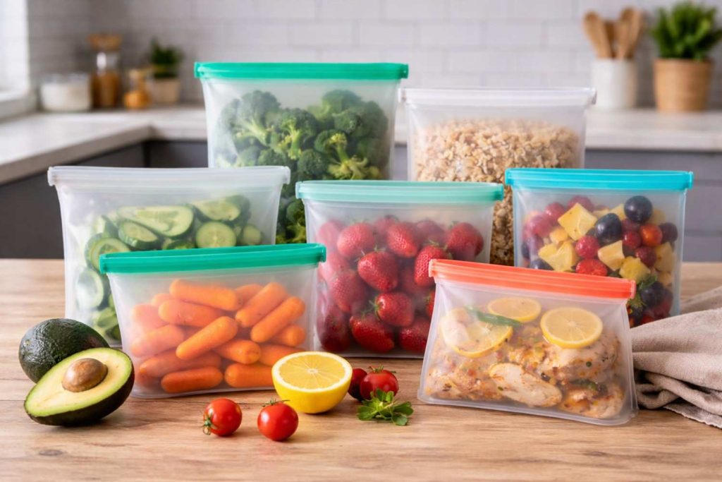 Reusable Silicone Food Storage Bags