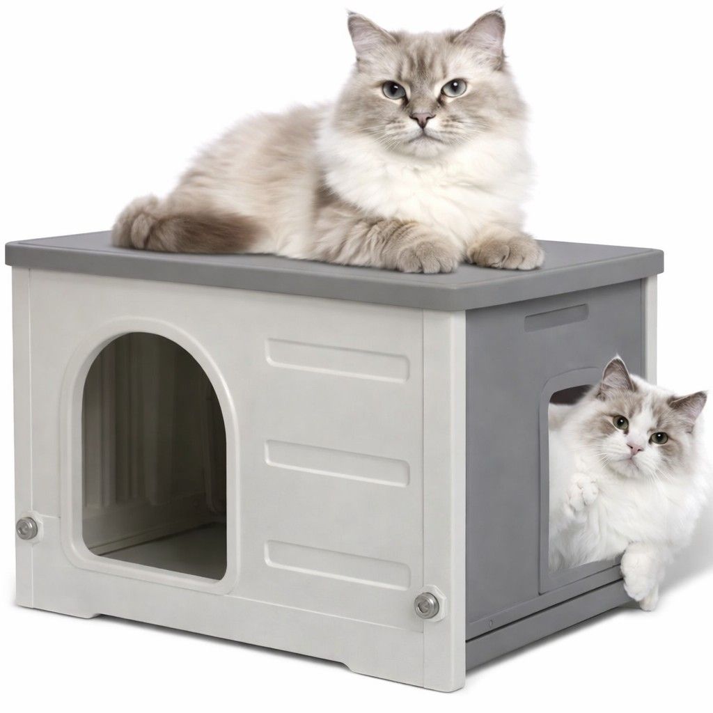 Plastic cat house